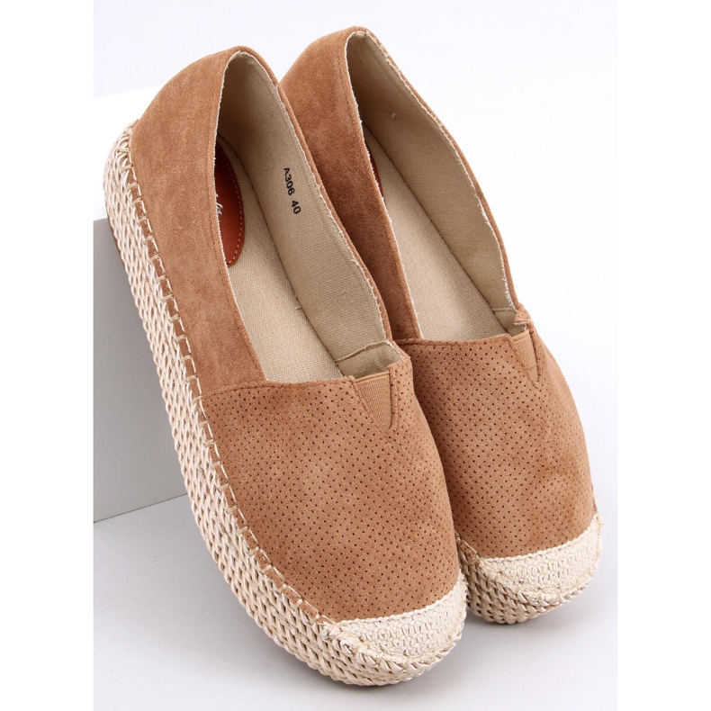 Espadrile dama Callie Camel maro 1