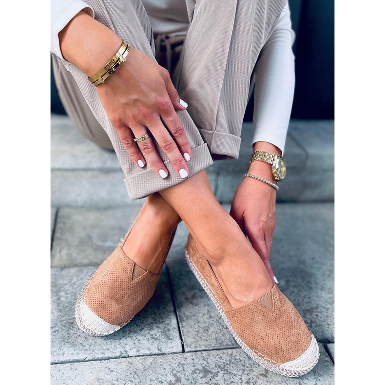 Espadrile dama Callie Camel maro 2