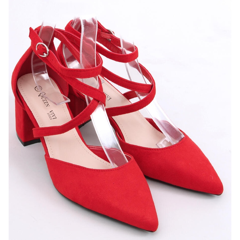 Tocuri înalte Sandra Red roșu 1