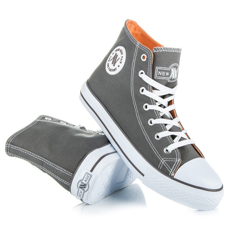 Adidași înalte New Age gri 1
