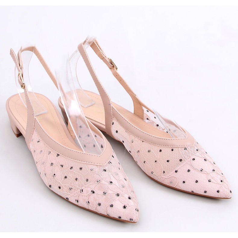 Balerini din dantela fara toc Margo Pink roz 1 Balerini din dantela fara toc Margo Pink roz 1