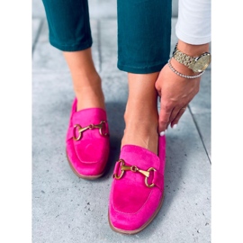 Mocasini de dama Linda Fushia roz 1