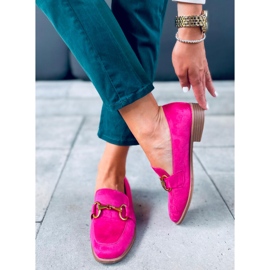 Mocasini de dama Linda Fushia roz 2