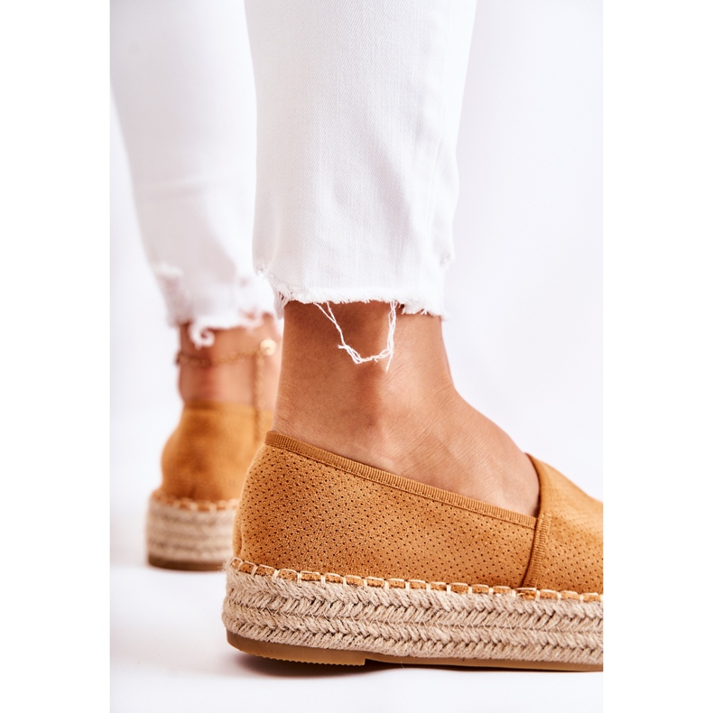 PG1 Espadrile de damă pe platforma Camel Marise maro 2