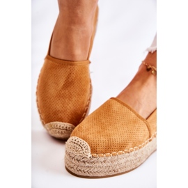 PG1 Espadrile de damă pe platforma Camel Marise maro 1
