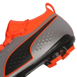 Ghete de fotbal Puma One 3 Lth Hg M 104746 01 argint argint 5