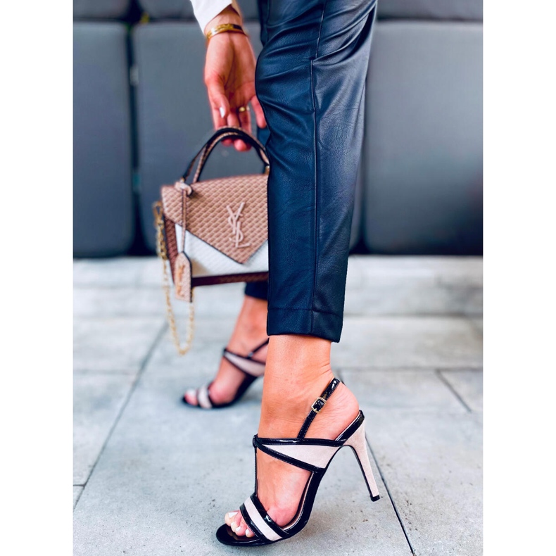 Sandale Penny Apricot bej negru 2