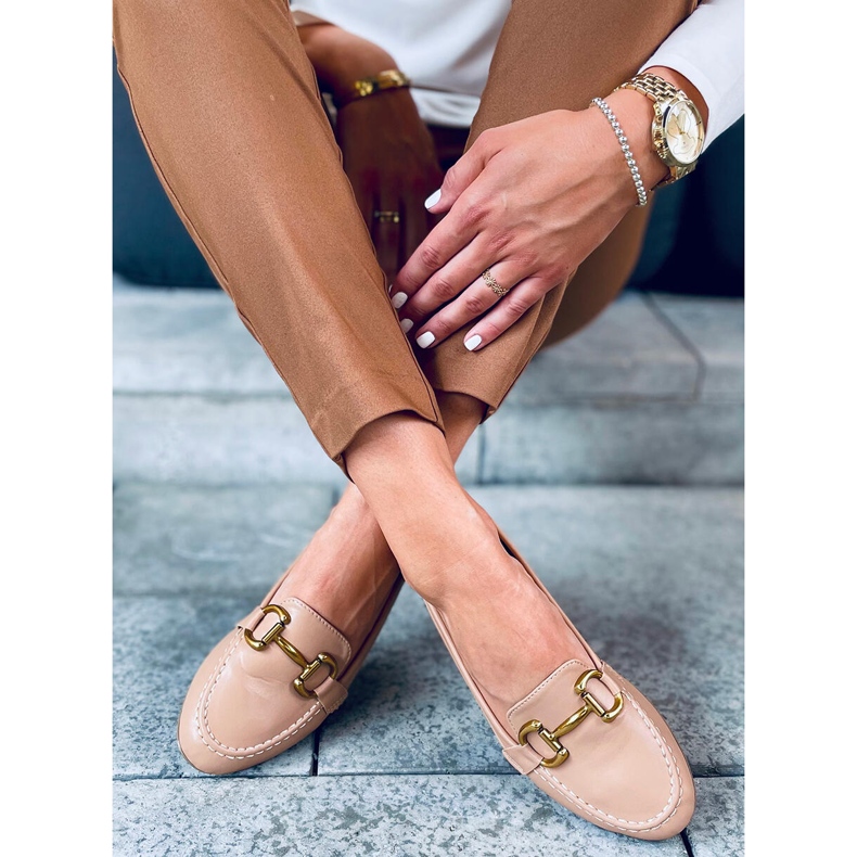 Mocasini de dama Alley Khaki bej 1