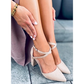 Pompe pe post Lizzie Beige bej 1