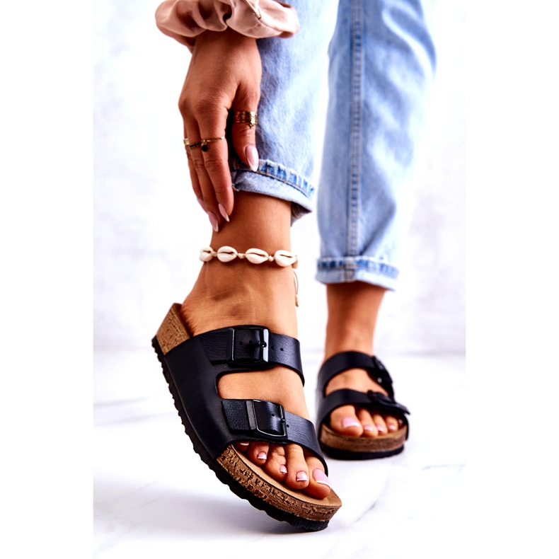 Papuci de damă Catarame Inblu NM000028 Negru 1