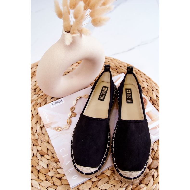 Espadrile clasice de damă Big Star JJ274952 Negru bej 5