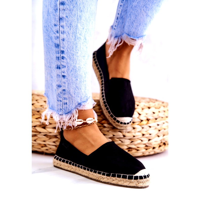 Espadrile clasice de damă Big Star JJ274952 Negru bej 2