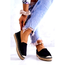 Espadrile clasice de damă Big Star JJ274952 Negru bej 1