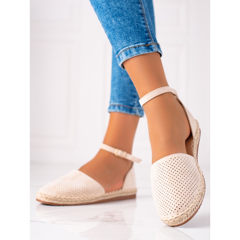 SHELOVET Espadrile deschise maro 2 SHELOVET Espadrile deschise maro 2
