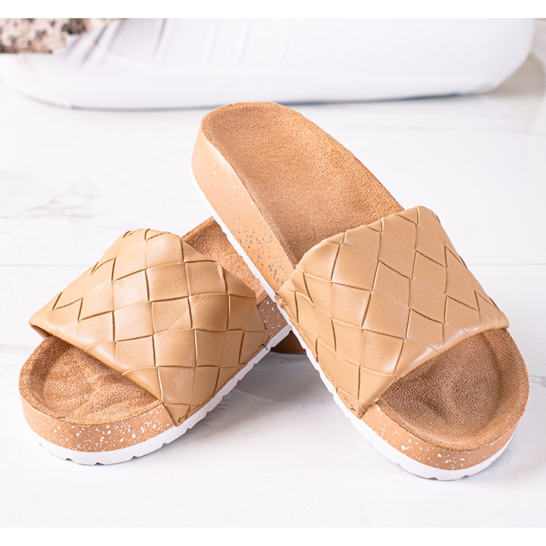SHELOVET Flip-flops de sex feminin maro 1