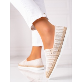 SHELOVET Espadrile cu slip-on bej 1