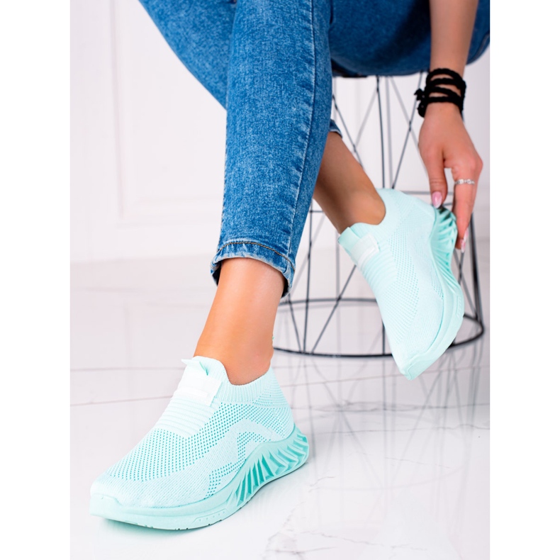 SHELOVET Pantofi sport de alunecare verde 1