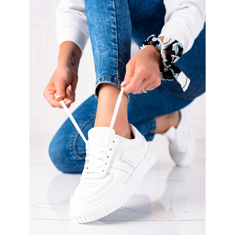 SHELOVET Adidași albi 1