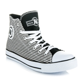 Adidași înalte New Age alb negru 4