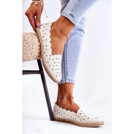 Balerini de damă cu flori albe 2 Balerini de damă cu flori albe 2