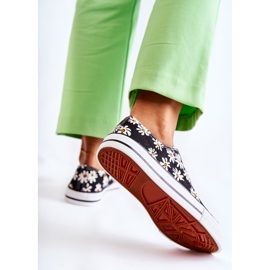 PS1 Pantofi de damă cu flori Janey Black negru 1 PS1 Pantofi de damă cu flori Janey Black negru 1