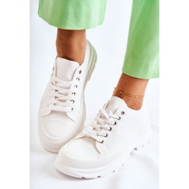PG1 Pantofi de damă cu materiale reduse Gueso alb 1