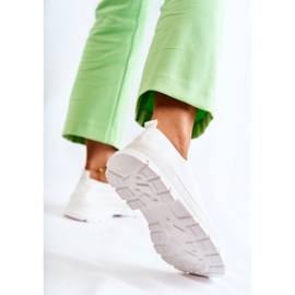 PG1 Pantofi de damă cu materiale reduse Gueso alb 2
