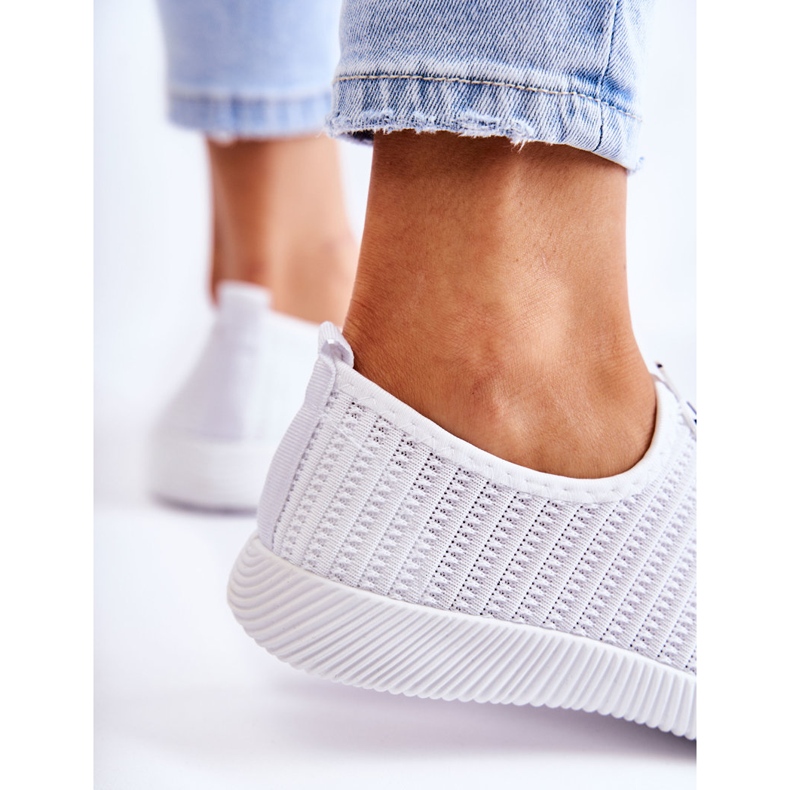 PG1 Pantofi sport dama Slip-On White Charlien alb 1