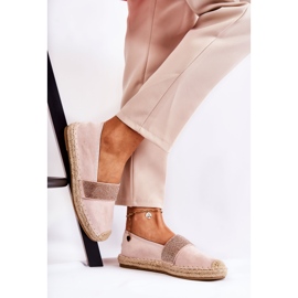 PG1 Espadrile De Damă Cu Cubic Zirconia Pink Massal roz 1