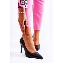 Sergio Leone Stilettos din piele clasică magic neagră negru 2 Sergio Leone Stilettos din piele clasică magic neagră negru 2