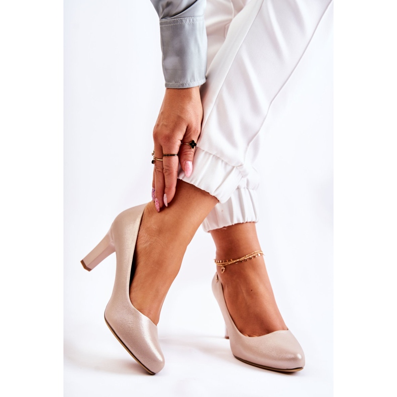 Pompe de damă Sergio Leone Gold Shiny Orsola de aur 2