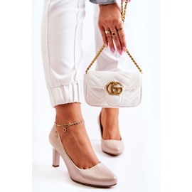 Pompe de damă Sergio Leone Gold Shiny Orsola de aur 1