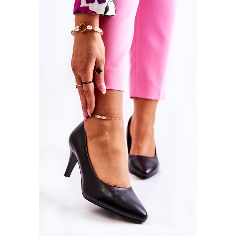 Sergio Leone Pompi negri clasici de damă Semprella negru 1