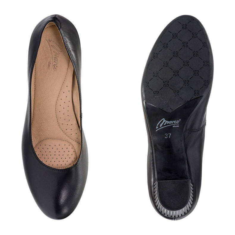 Marco Shoes Pantofi negri 1170P cu toc 3D negru 1