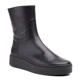 Marco Shoes Cizme confortabile 1433B Marco cu fund plat negru 1