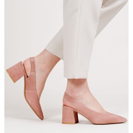 Marco Shoes Sandale de somon 1501P cu curea și cauciuc roz 2