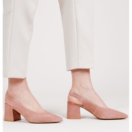 Marco Shoes Sandale de somon 1501P cu curea și cauciuc roz 1