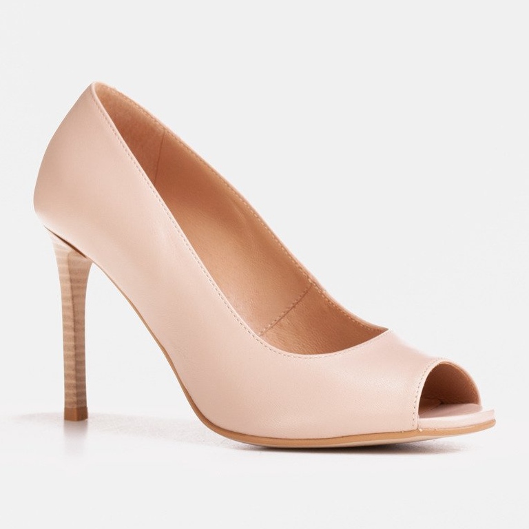 Marco Shoes Sandale bej 1581P pe toc înalt 1