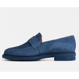 Marco Shoes Mocasini bleumarin pe talpă ușoară albastru marin 1