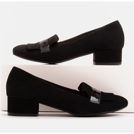 Radoskór Pantofi de dama negri clasici pentru un picior mai lat negru 1 Radoskór Pantofi de dama negri clasici pentru un picior mai lat negru 1