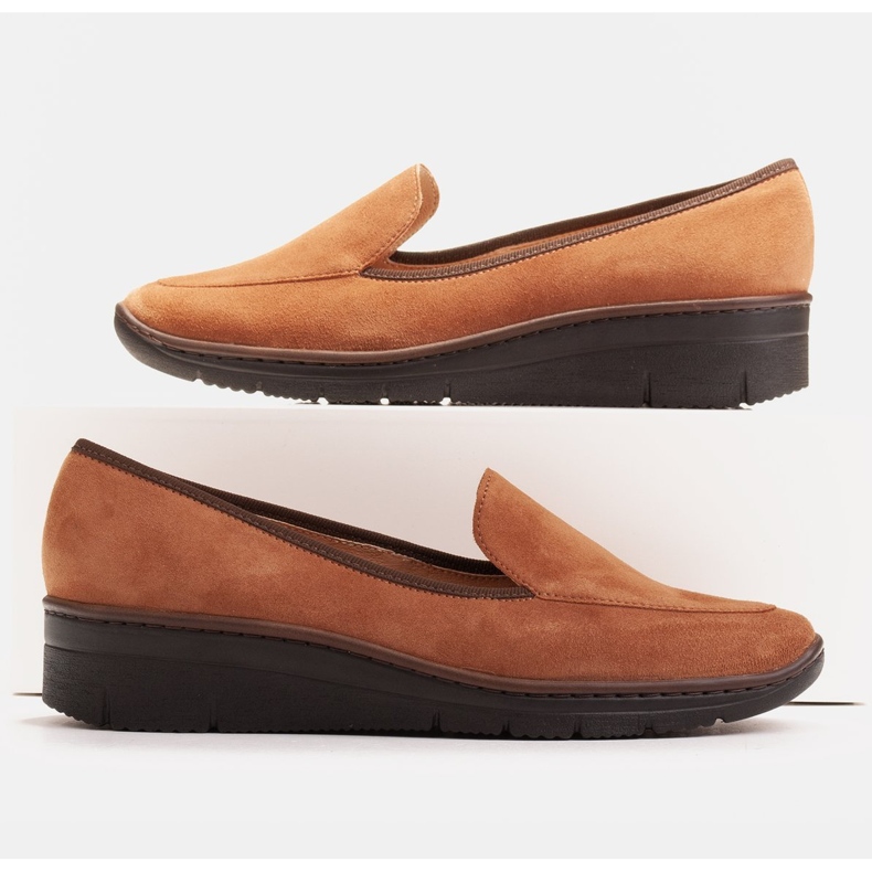 Radoskór Încălțăminte confortabilă cu pene mici pentru un picior mai lat maro 1