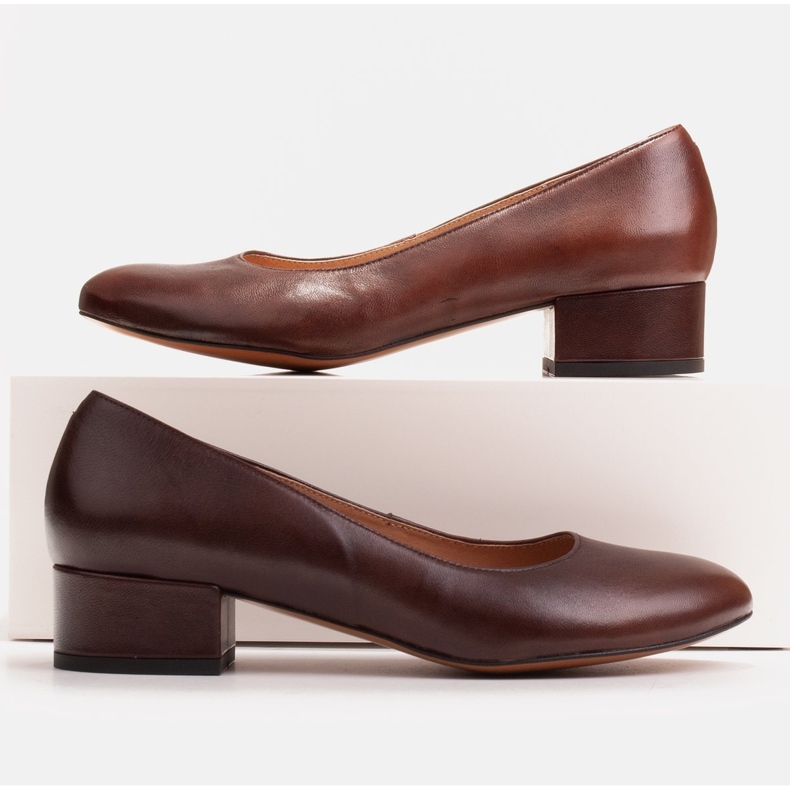 Radoskór Pompele clasice de culoare maro pentru femei pentru un picior mai lat 1