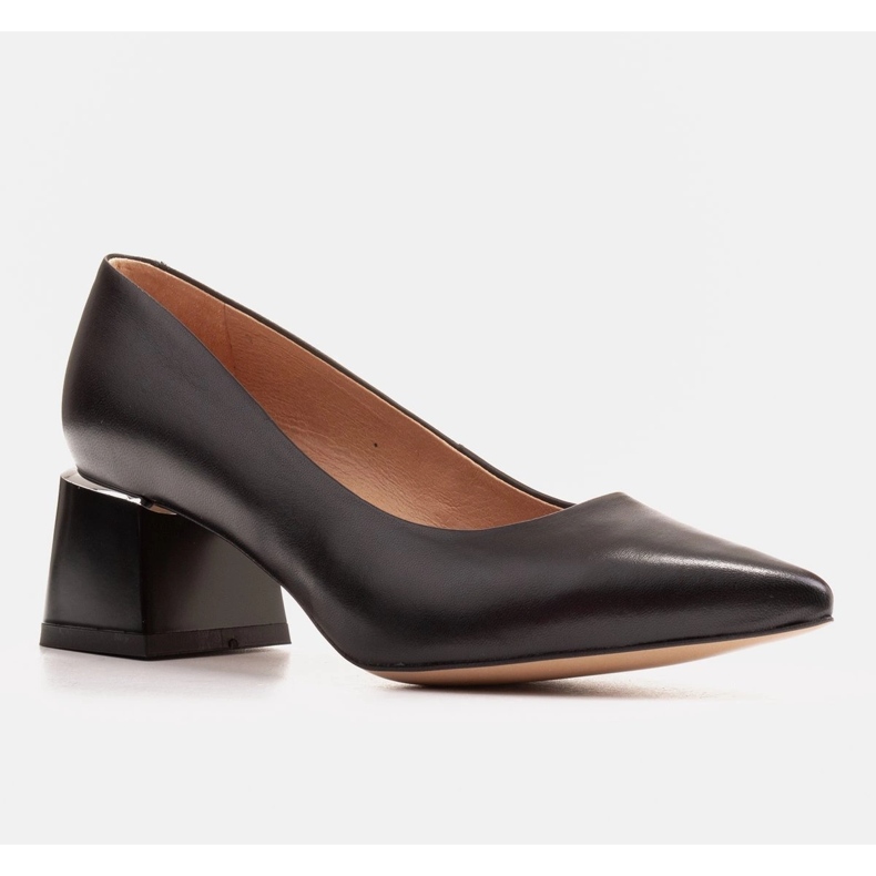 Marco Shoes Pompele elegante de dama din piele naturala negru 1