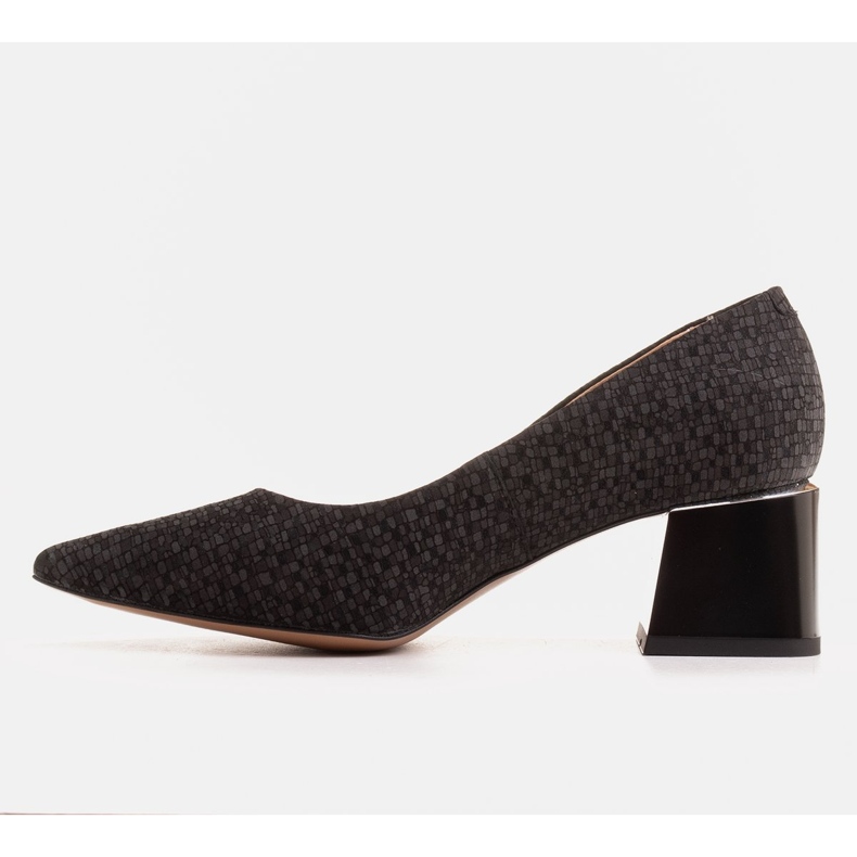 Marco Shoes Pompele elegante din piele de capră negru 1