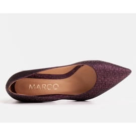 Marco Shoes Pompele elegante din piele de capră violet 1