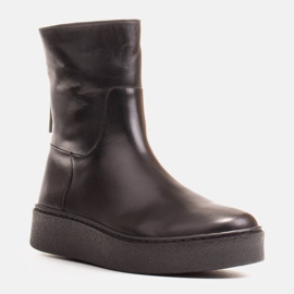 Marco Shoes Ghete sport izolate cu partea inferioară tivită negru 1