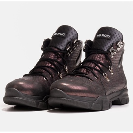 Marco Shoes Ghete sport pentru femei, cu o ușoară izolație toamnă-iarnă violet 1