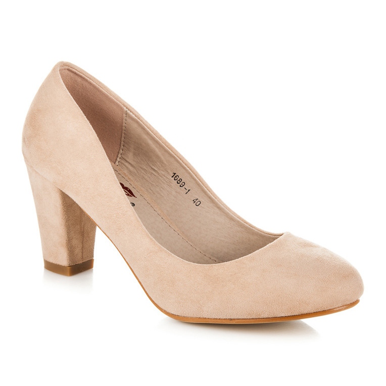 Yes Mile Pompe din piele de căprioară pe un stâlp maro 2