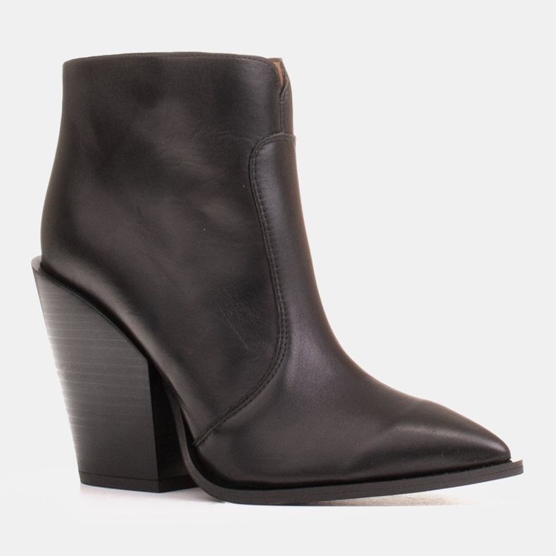 Marco Shoes Cizme de cowboy pentru femei din piele naturală negru 1