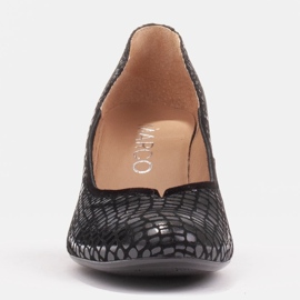 Pompe netede și confortabile Marco Shoes, negre negru 2